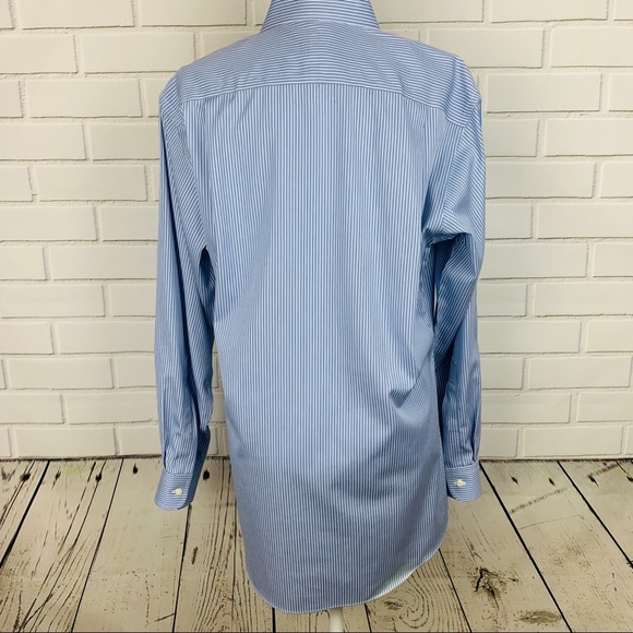 JOS A BANK Mens Striped Button Front Shirt 15.5-33 - Picture 2 of 4